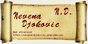 Nevena Đoković vizit kartica